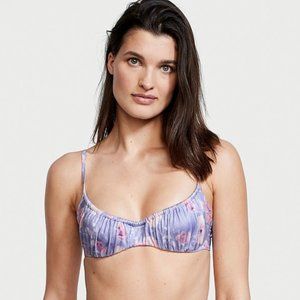 NWT VS Victoria's Secret Ruched Wicked Bikini Top 36DD (E)